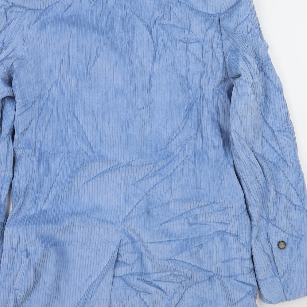 H&M Mens Blue  Corduroy Jacket Blazer Size S
