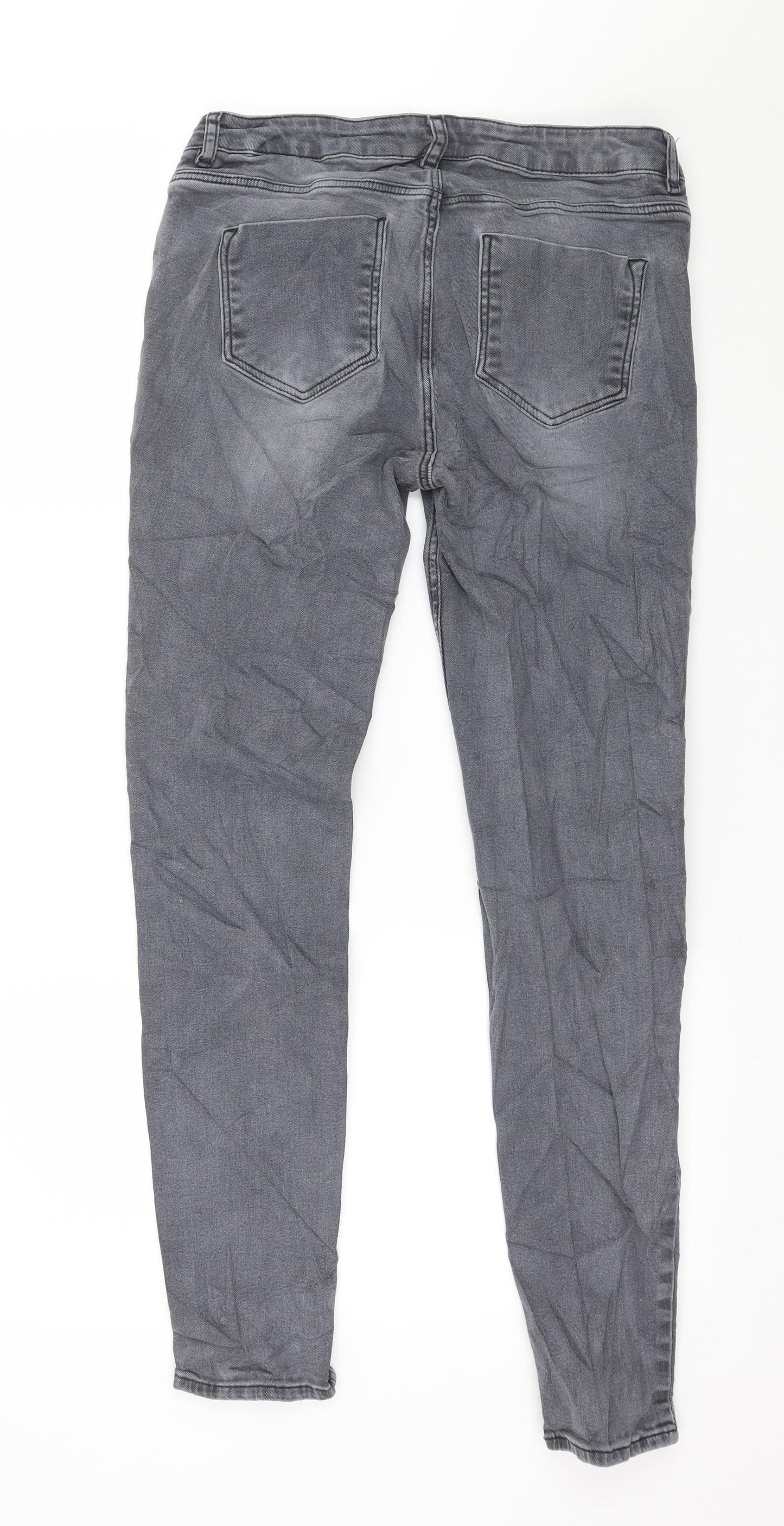 Simons Womens Grey  Denim Skinny Jeans Size 10 L28 in