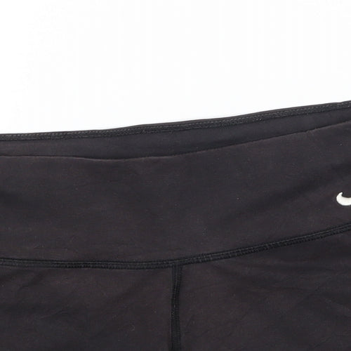 Nike Womens Black  Jersey Hot Pants Shorts Size 30 in