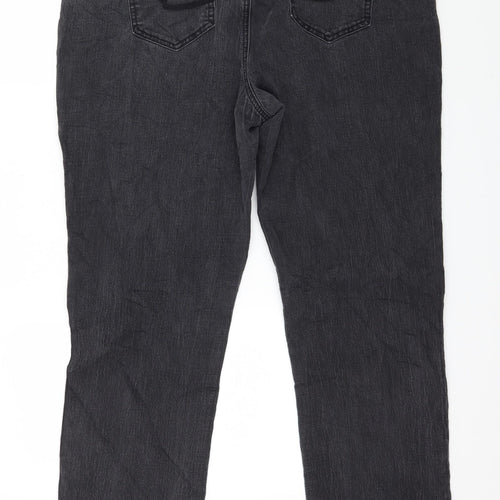 TU Womens Black  Denim Straight Jeans Size 20 L31 in