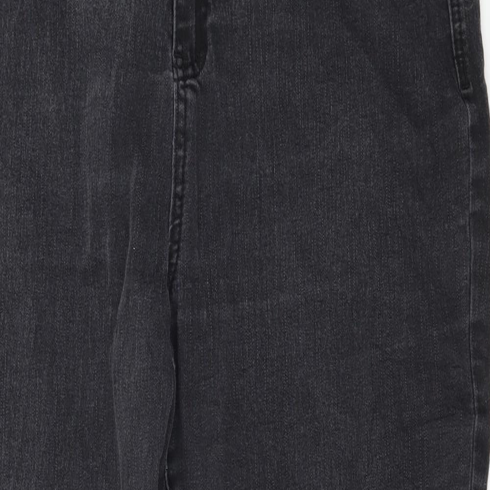 TU Womens Black  Denim Straight Jeans Size 20 L31 in