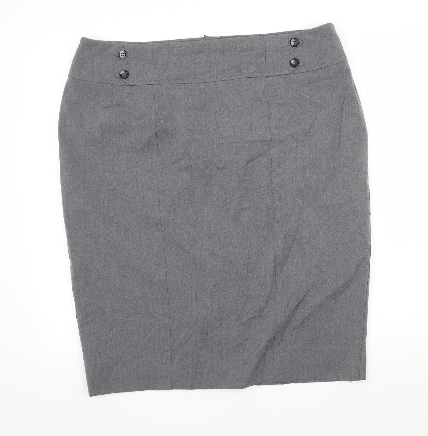 Debenhams Womens Grey   A-Line Skirt Size 18
