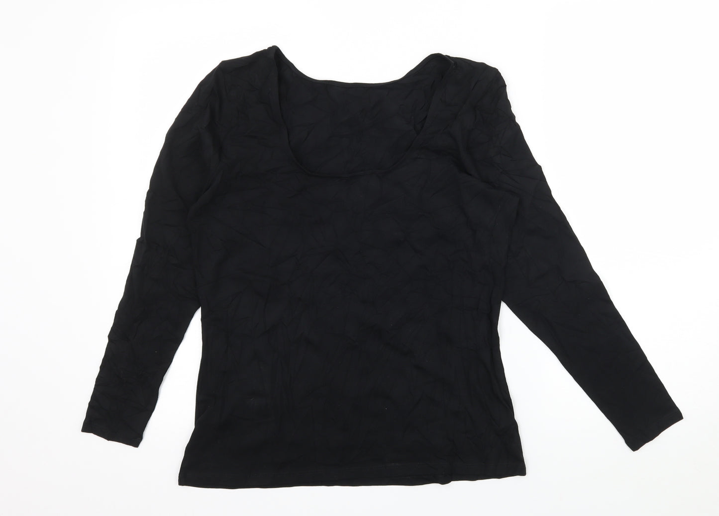 Marks and Spencer Womens Black  Jersey Basic T-Shirt Size 14