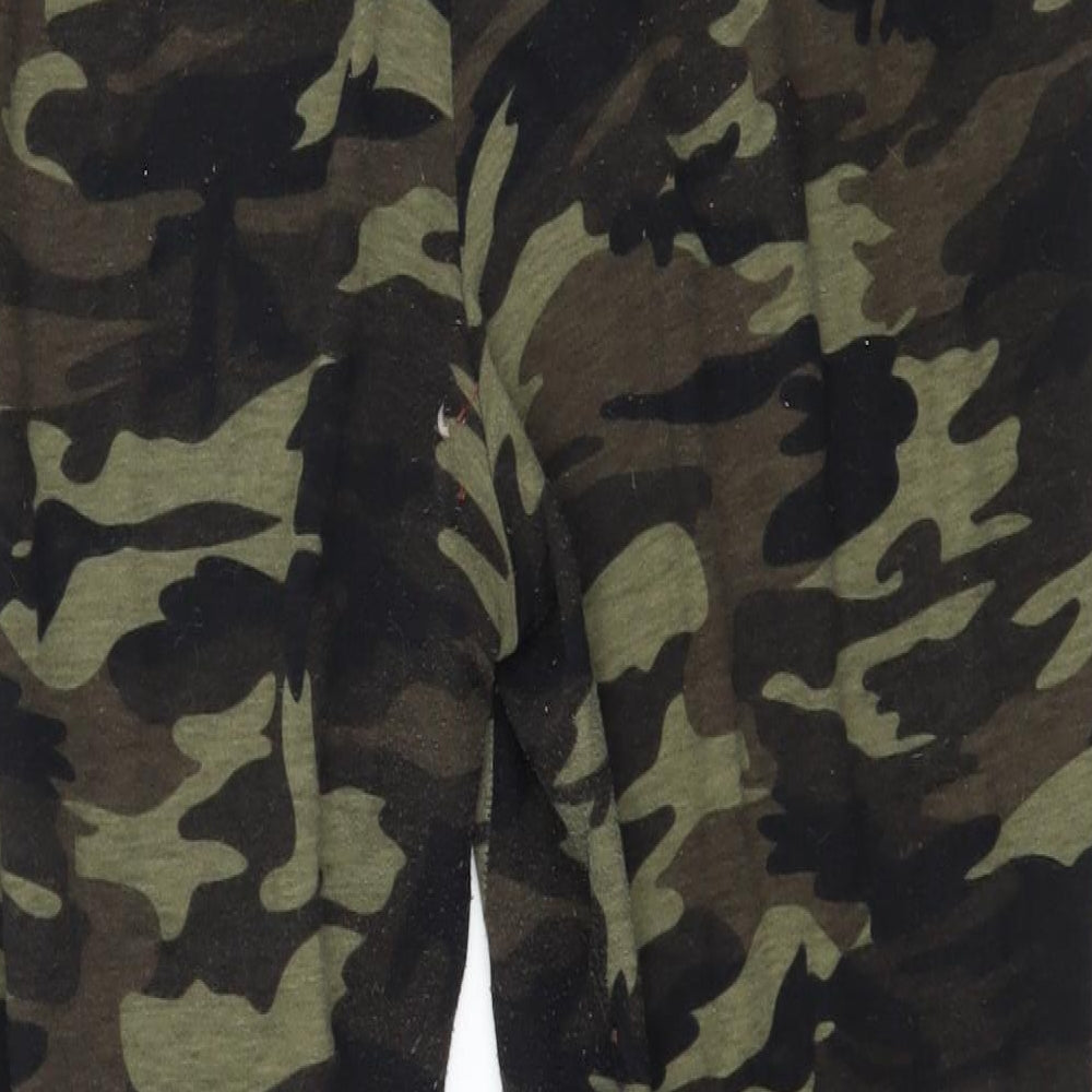 SheIn Womens Green Camouflage Jersey Capri Leggings Size XL L26 in