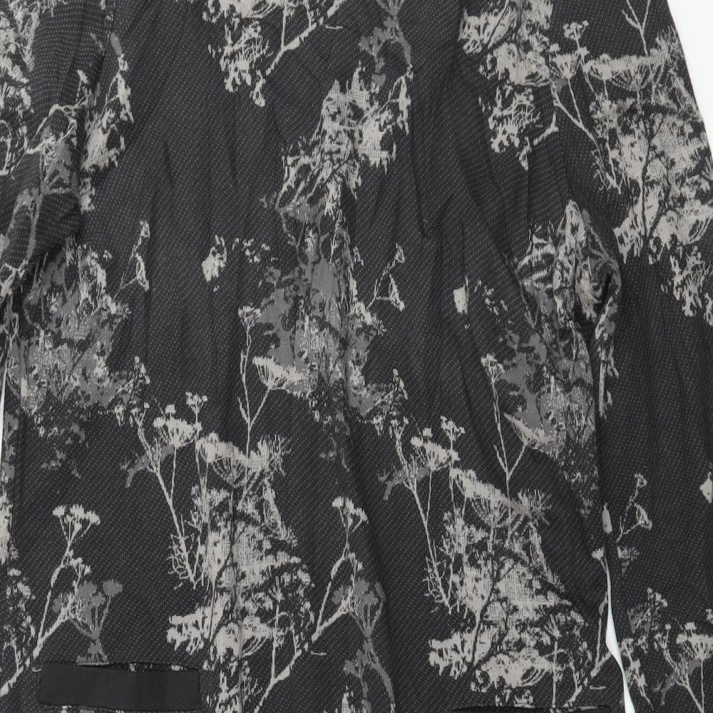 White Stuff Womens Grey Floral Jersey Jumper Dress  Size 12