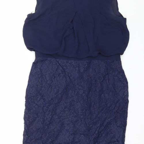Dorothy Perkins Womens Blue  Lace A-Line  Size 12