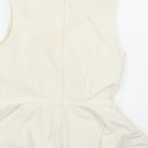 H&M Womens Ivory   Basic Blouse Size 10