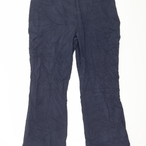M&Co Womens Blue   Trousers  Size 12 L29 in