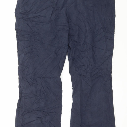 M&Co Womens Blue   Trousers  Size 12 L29 in
