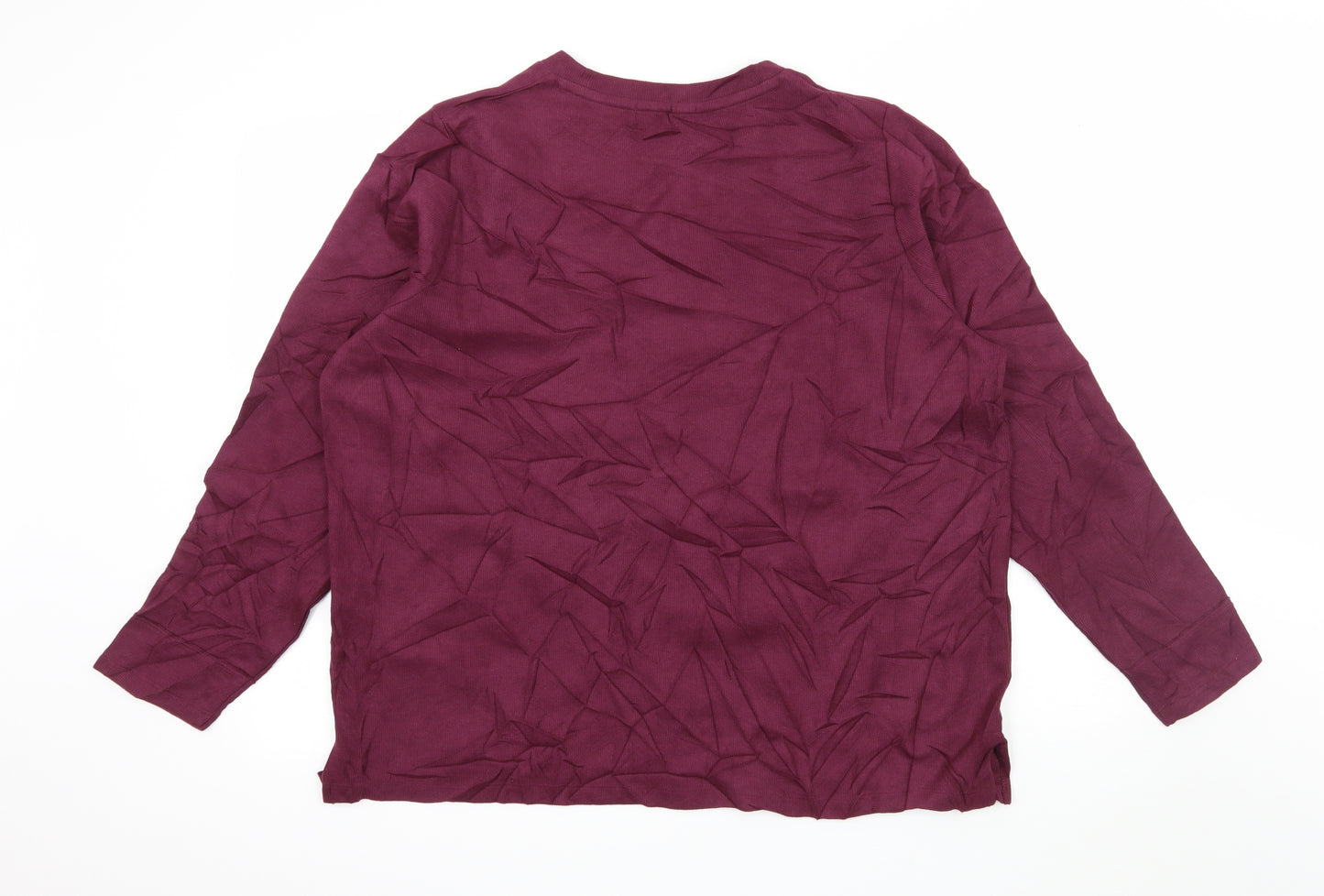 Marks and Spencer Womens Purple  Jersey Pullover Sweatshirt Size 20
