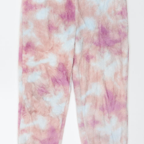 NEXT Girls Pink Geometric Microfibre Capri Pyjama Pants Size 7 Years  - Tie Dye