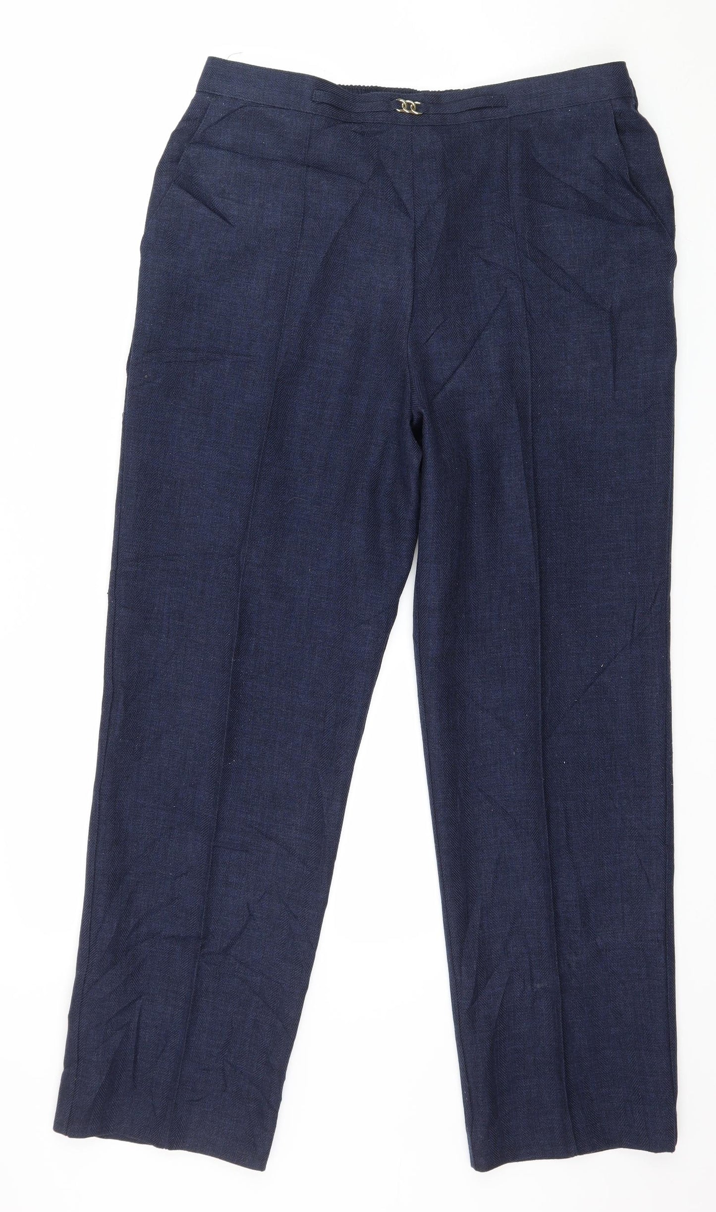 Marks and Spencer Womens Blue   Trousers  Size 16 L28 in