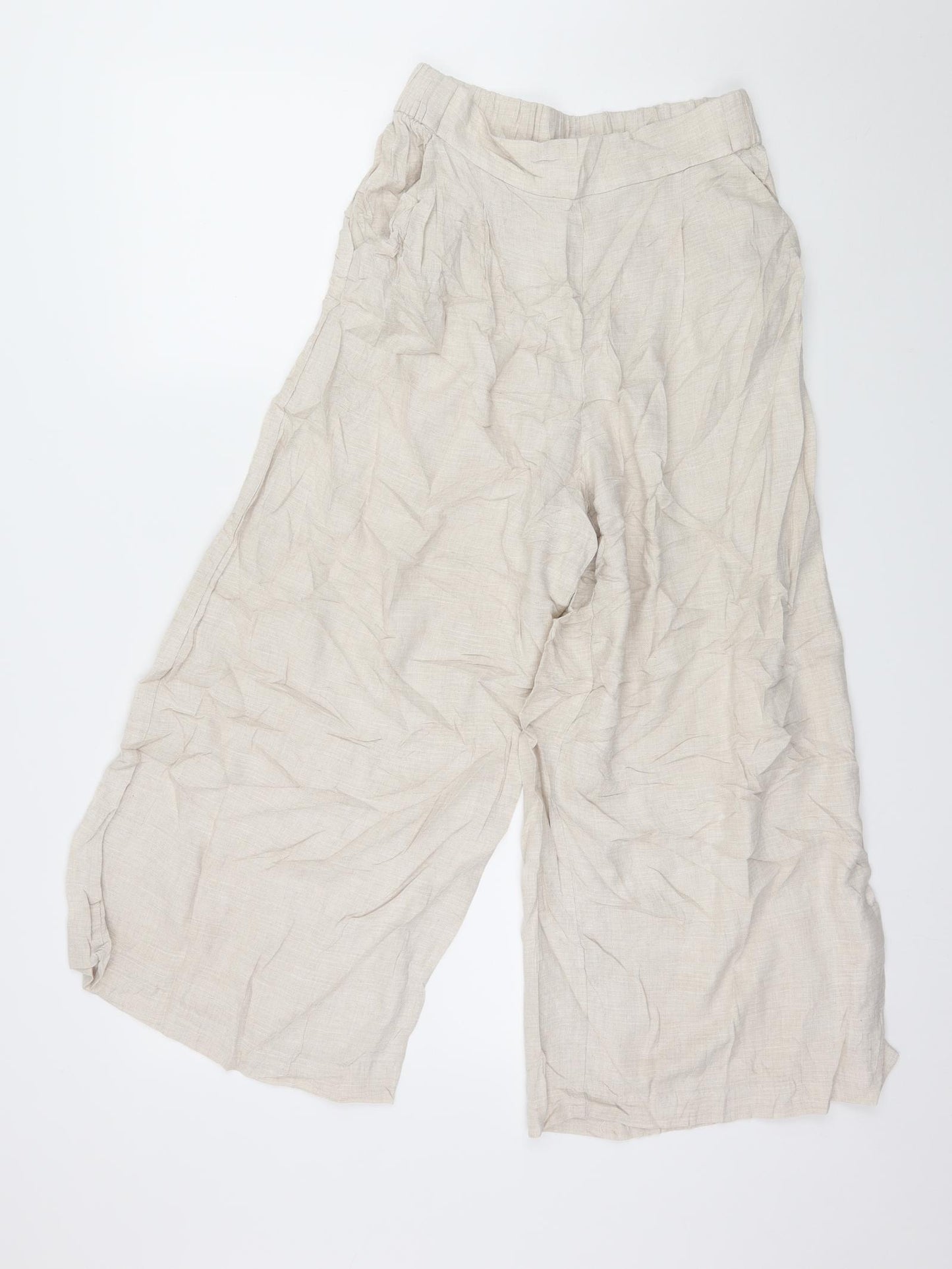 H&M Womens Ivory   Culotte Shorts Size 10