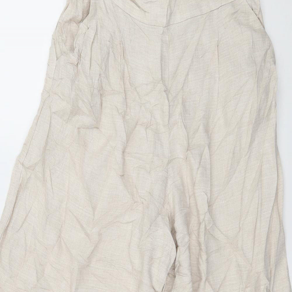 H&M Womens Ivory   Culotte Shorts Size 10