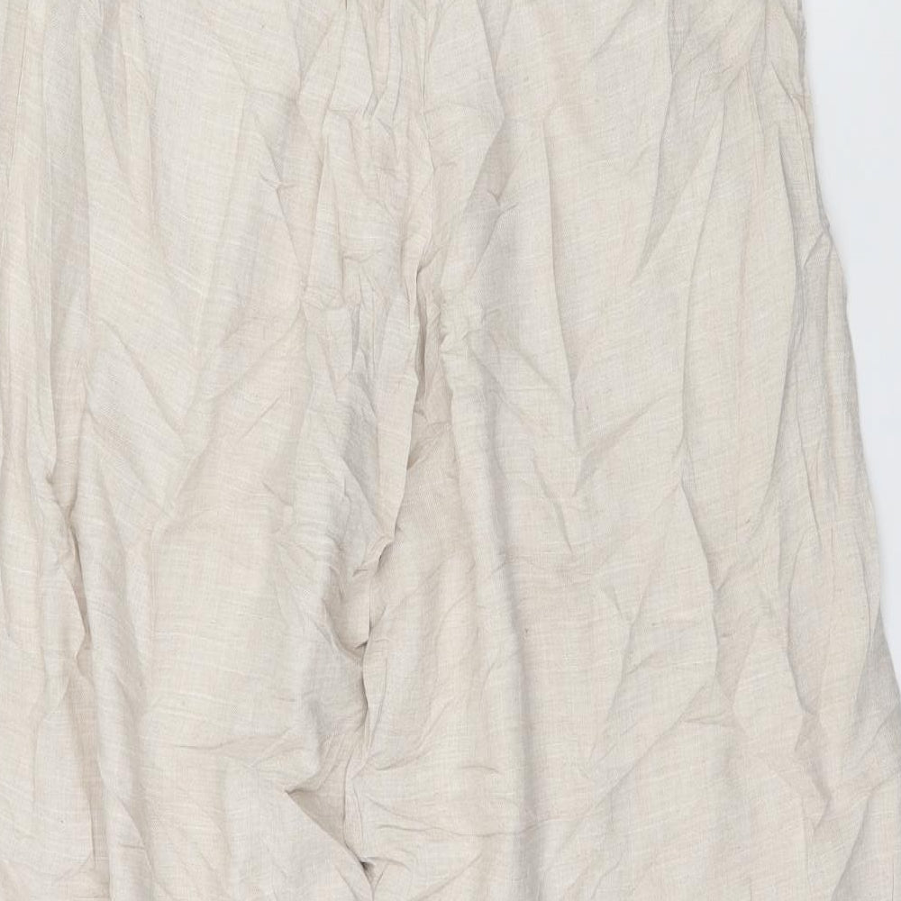 H&M Womens Ivory   Culotte Shorts Size 10