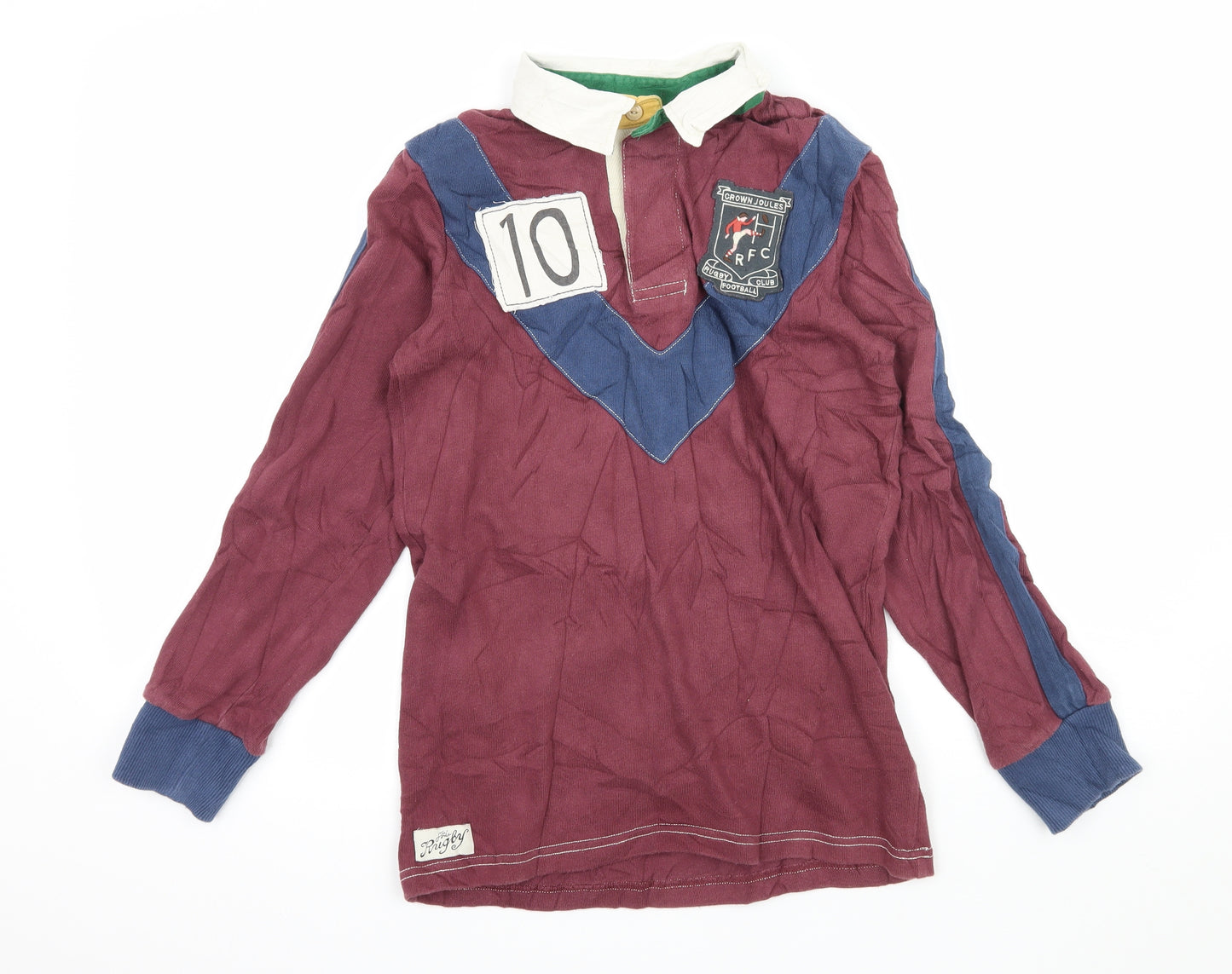 Joules Boys Purple  Jersey Basic T-Shirt Size 11-12 Years  - Rugby shirt