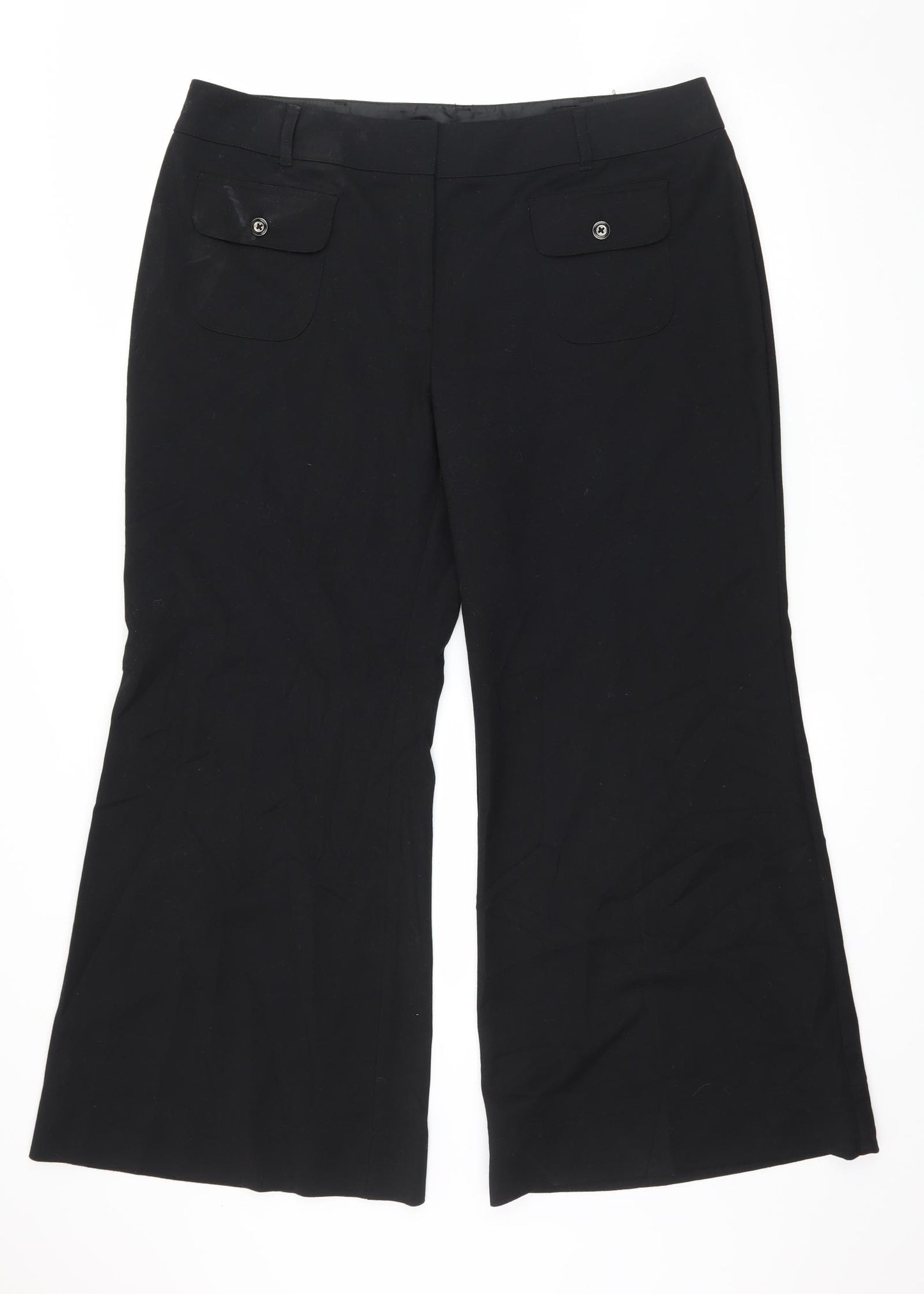 Marks and Spencer Womens Black   Trousers  Size 38 in L28 in