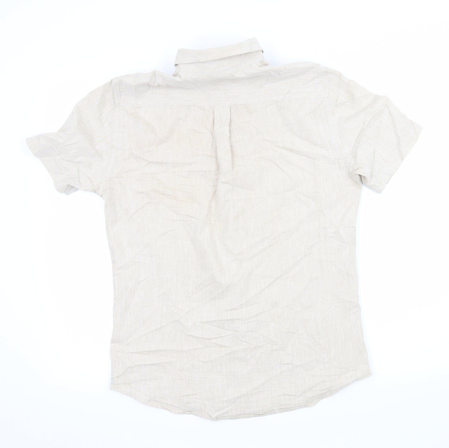 Topman Mens Beige    Button-Up Size S