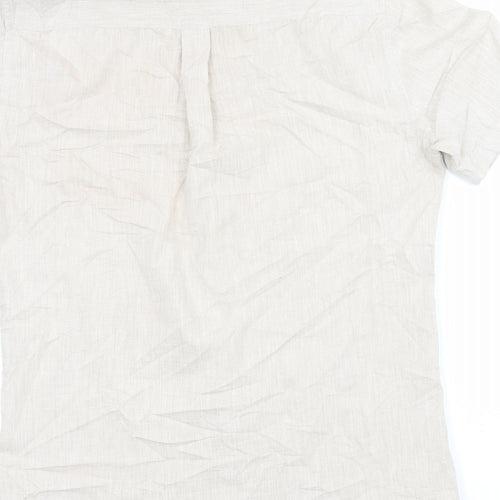 Topman Mens Beige    Button-Up Size S