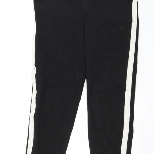 Zara Womens Black Striped  Trousers  Size S L24 in