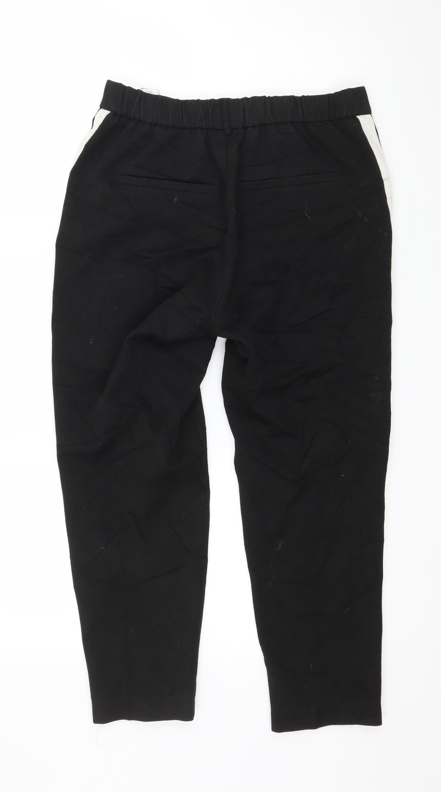 Zara Womens Black Striped  Trousers  Size S L24 in