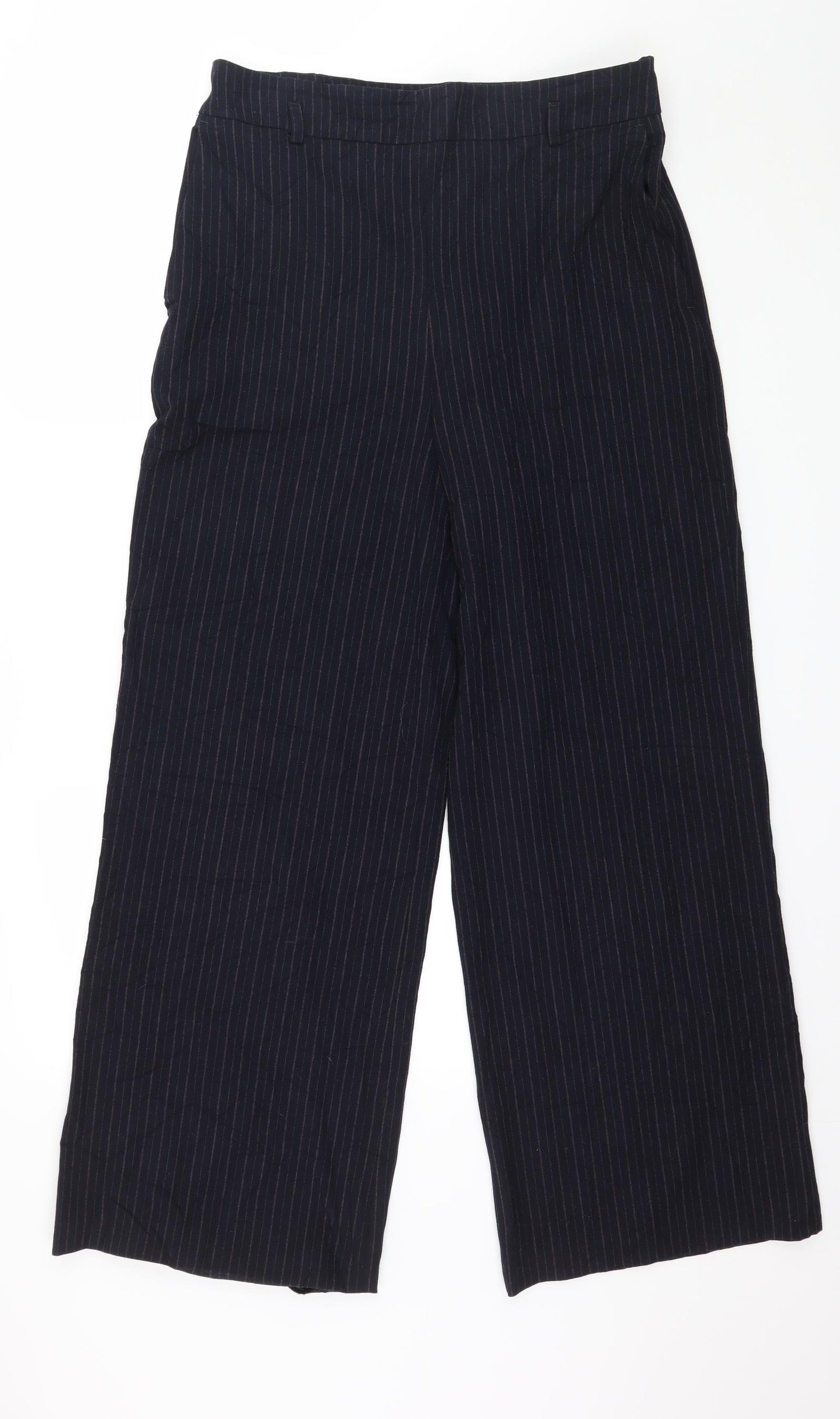 NEXT Womens Blue Striped  Windbreaker Trousers Size 14 L30 in