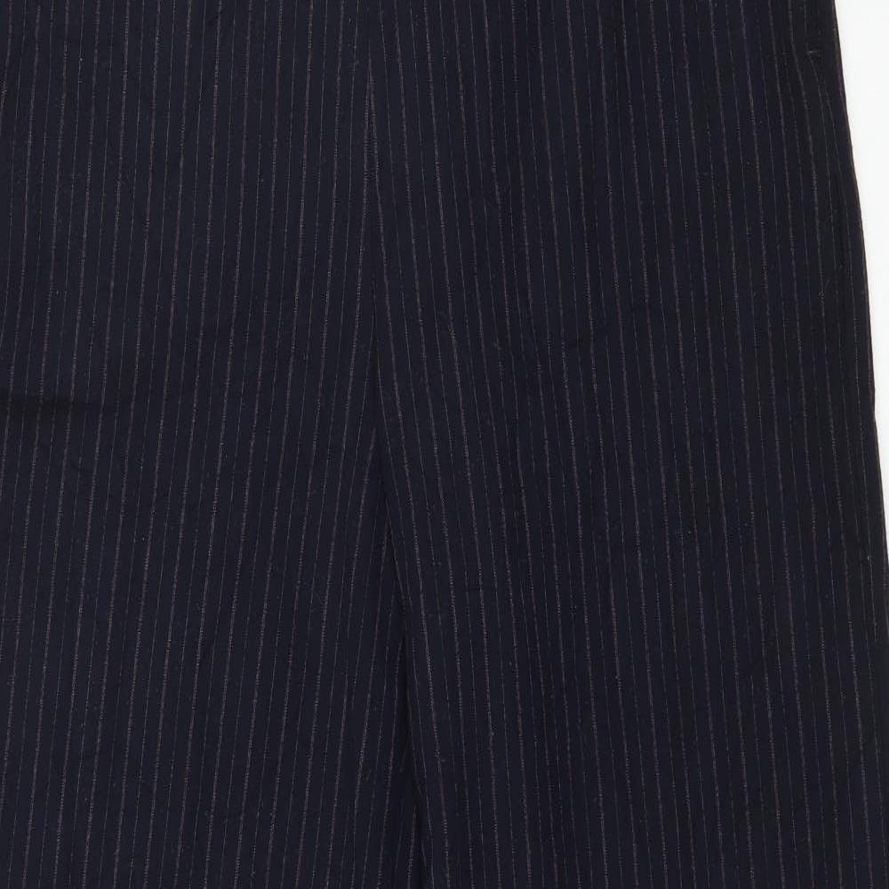 NEXT Womens Blue Striped  Windbreaker Trousers Size 14 L30 in