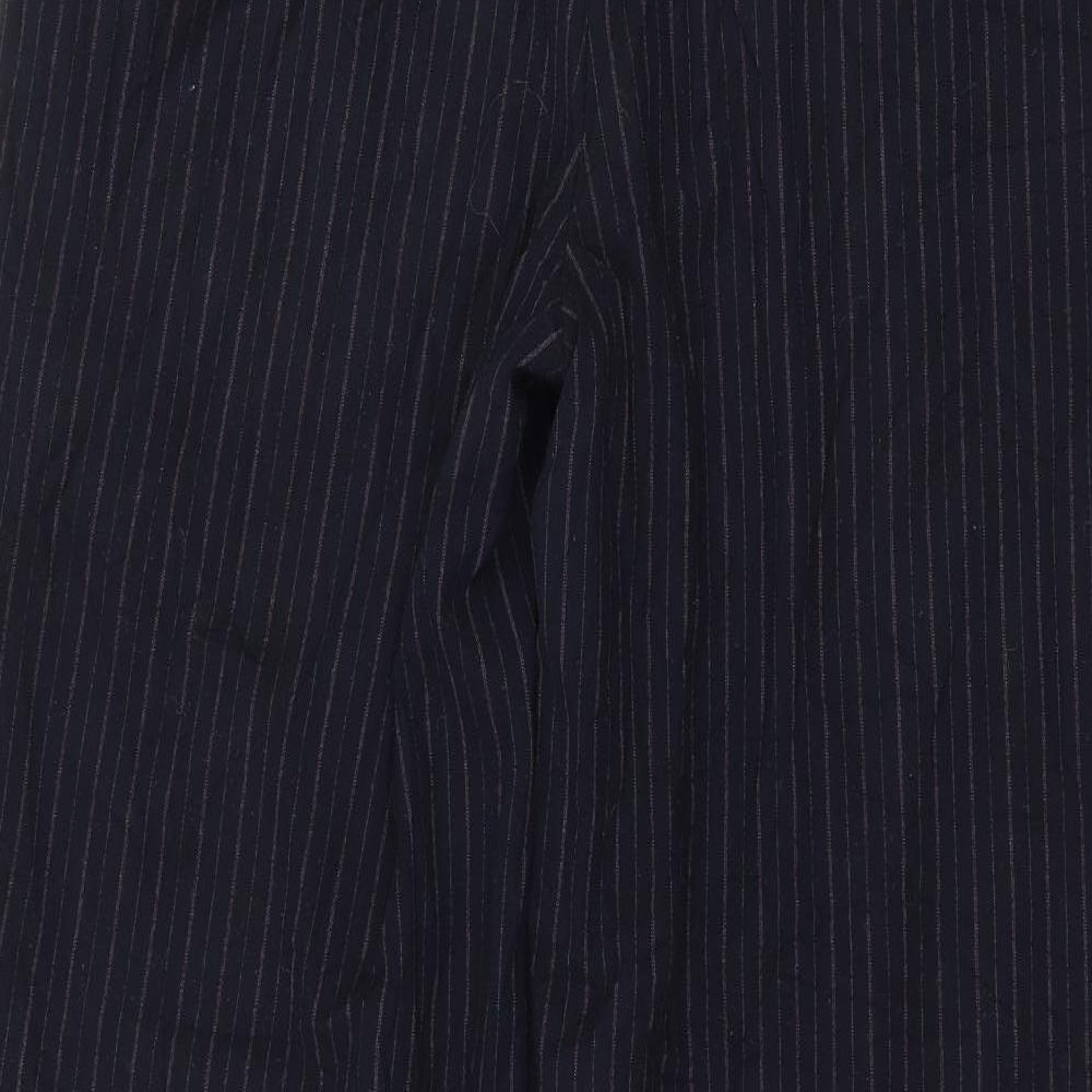 NEXT Womens Blue Striped  Windbreaker Trousers Size 14 L30 in
