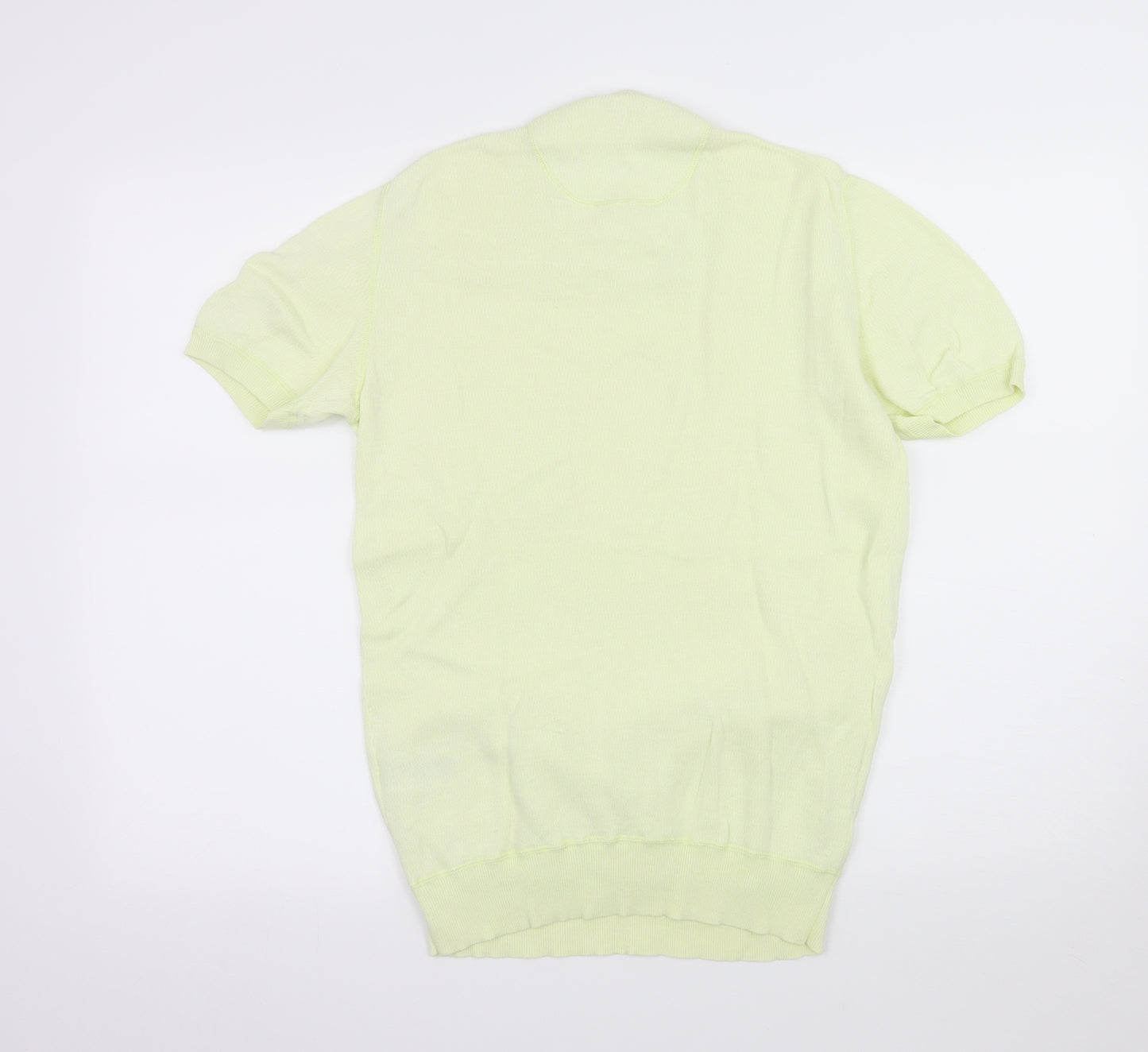 Reiss Mens Yellow  Knit  T-Shirt Size M