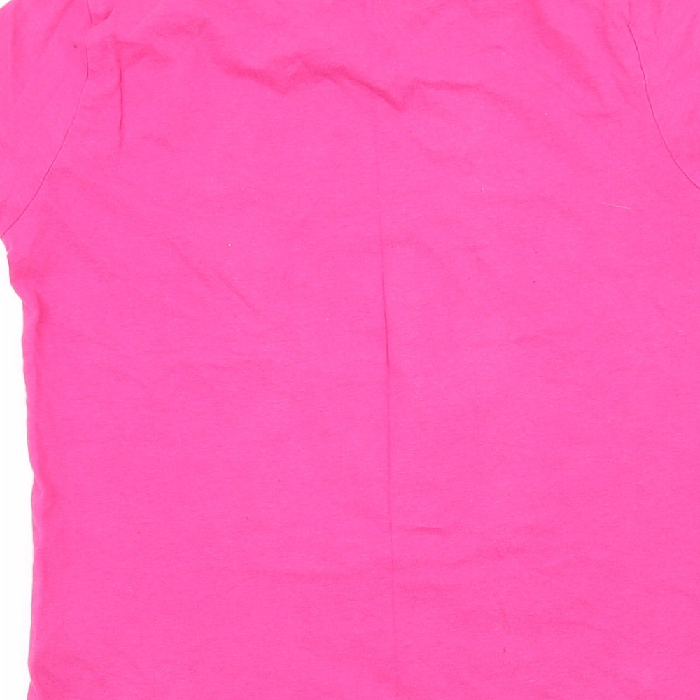PEP & CO Girls Pink  Jersey Basic T-Shirt Size 10-11 Years  - Unicorn Shake