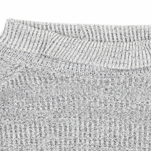 New Look Womens Grey  Knit Pullover Jumper Size 12