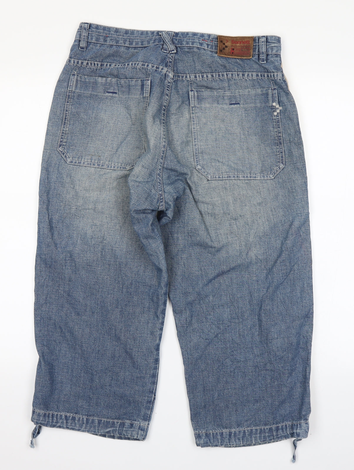 Sonetti Mens Blue  Denim Cargo Shorts Size 32 in