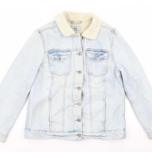 New Look Womens Blue  Denim Jacket  Size 10