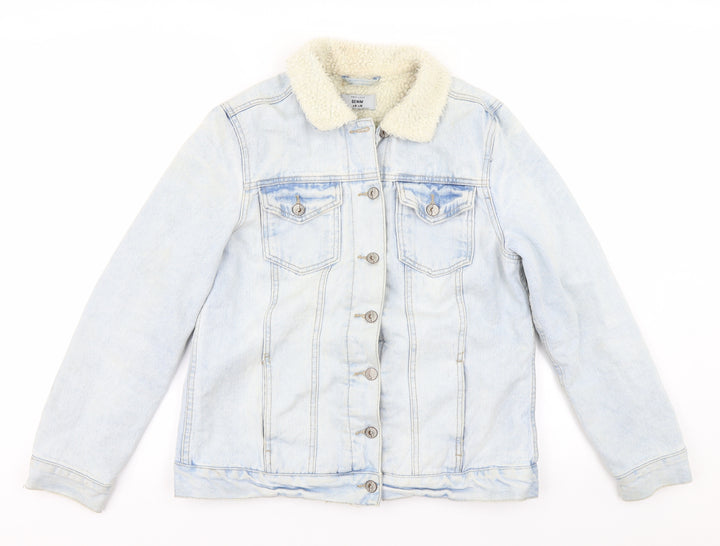 New Look Womens Blue  Denim Jacket  Size 10