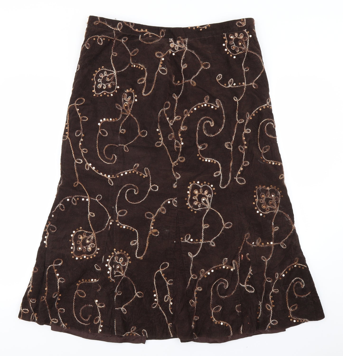Roman Womens Brown   Flare Skirt Size 20