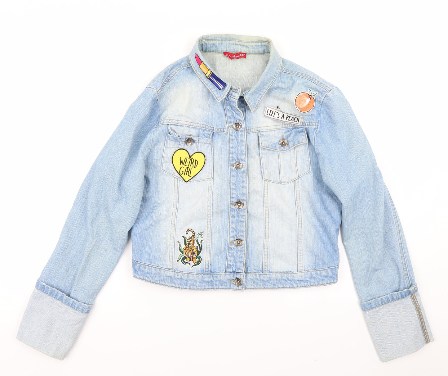 Love Label Womens Blue  Denim Jacket  Size 14