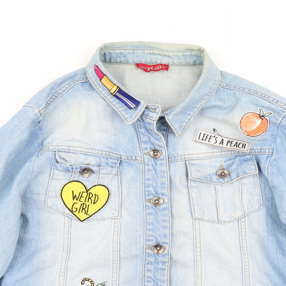 Love Label Womens Blue  Denim Jacket  Size 14