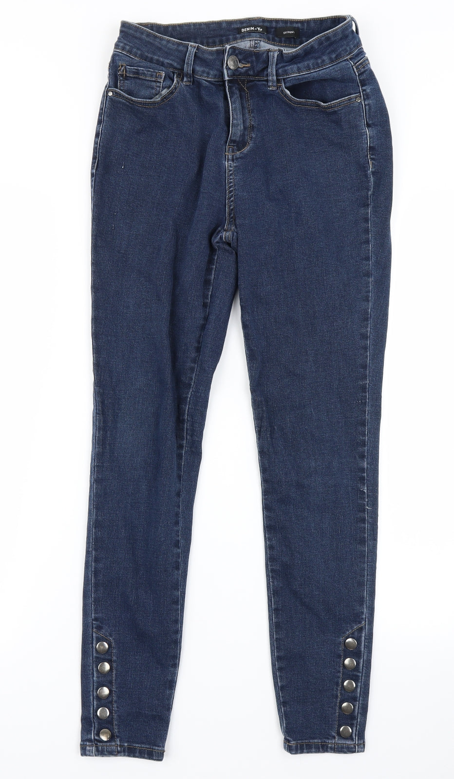 TU Womens Blue  Denim Skinny Jeans Size 8 L25 in