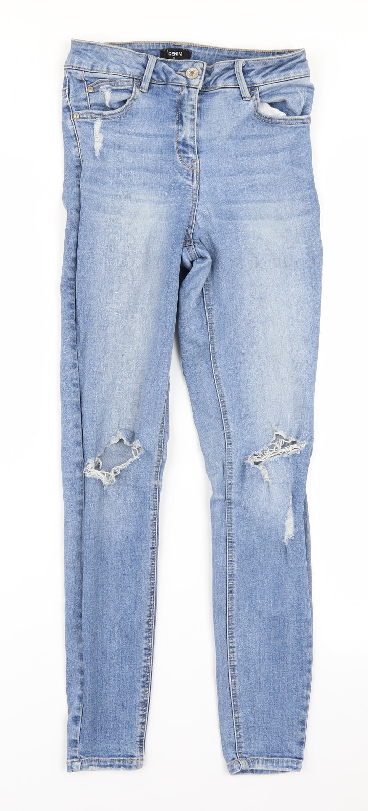 Matalan Womens Blue Denim Skinny Jeans Size 8 L25 in