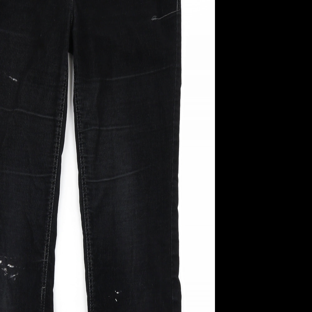 NEXT Womens Black  Corduroy Bootcut Jeans Size 10 L29 in