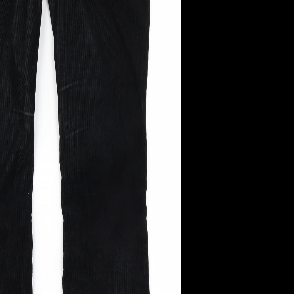 NEXT Womens Black  Corduroy Bootcut Jeans Size 10 L29 in