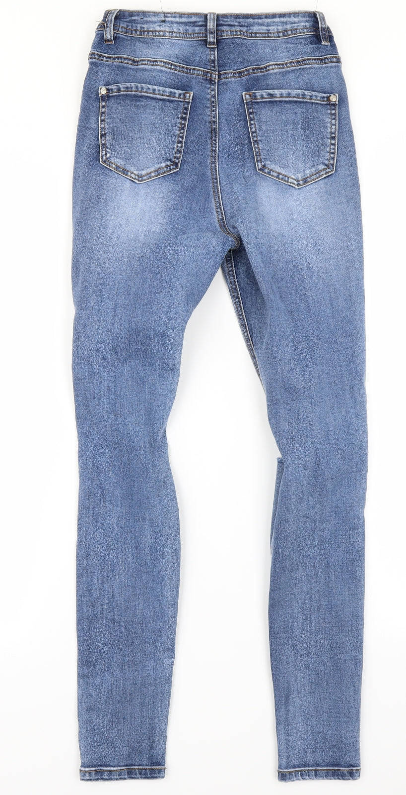 Missguided Womens Blue  Denim Skinny Jeans Size 8 L27 in