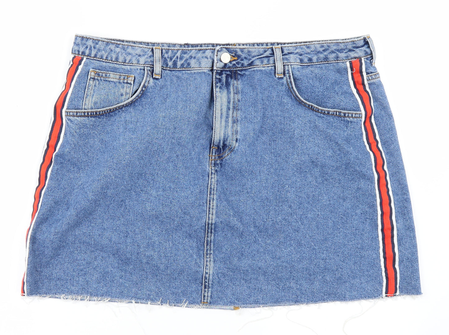 Denim Co Womens Blue  Denim A-Line Skirt Size 18