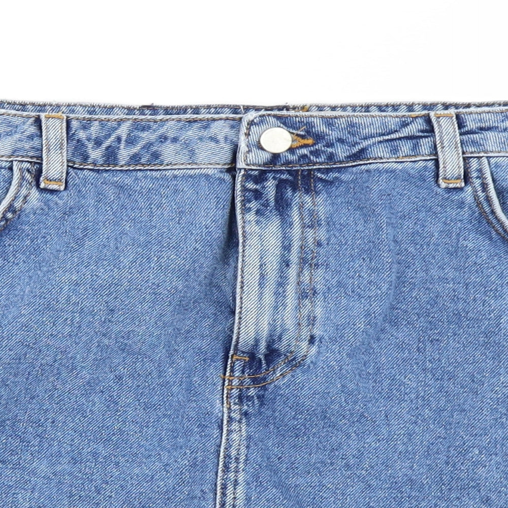 Denim Co Womens Blue  Denim A-Line Skirt Size 18