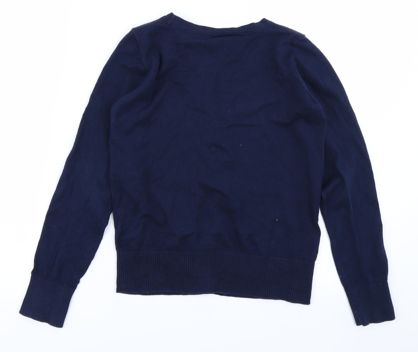 NEXT Girls Blue  Knit Cardigan Jumper Size 11 Years
