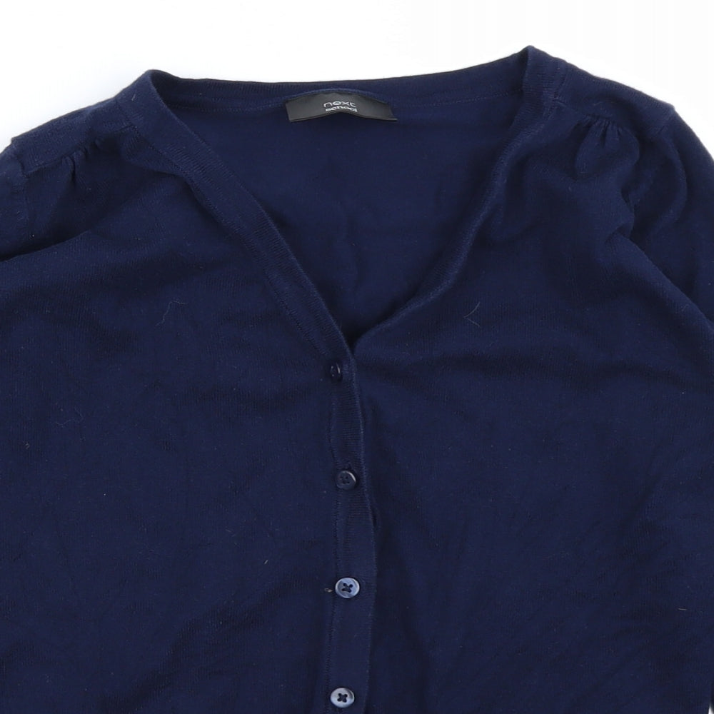 NEXT Girls Blue  Knit Cardigan Jumper Size 11 Years