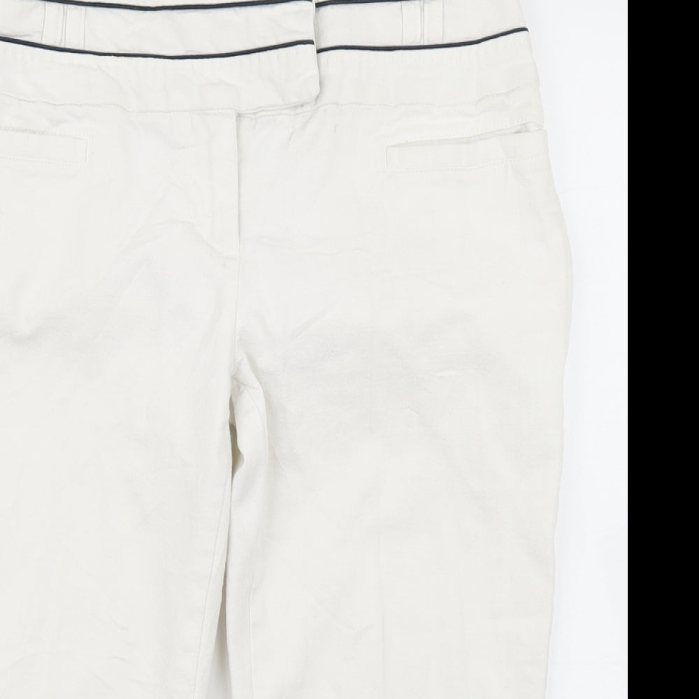 NEXT Womens White   Chino Shorts Size 10