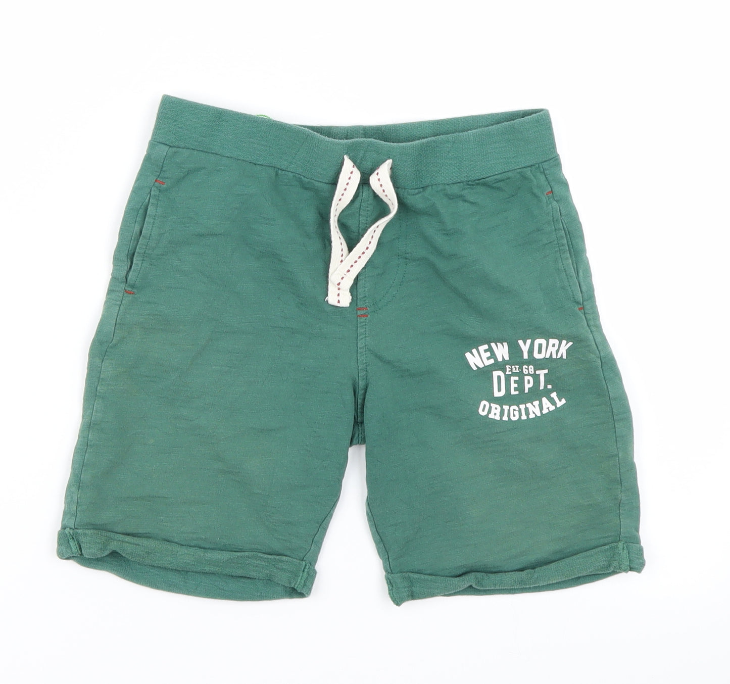 M&Co Boys Green   Sweat Shorts Size 6-7 Years