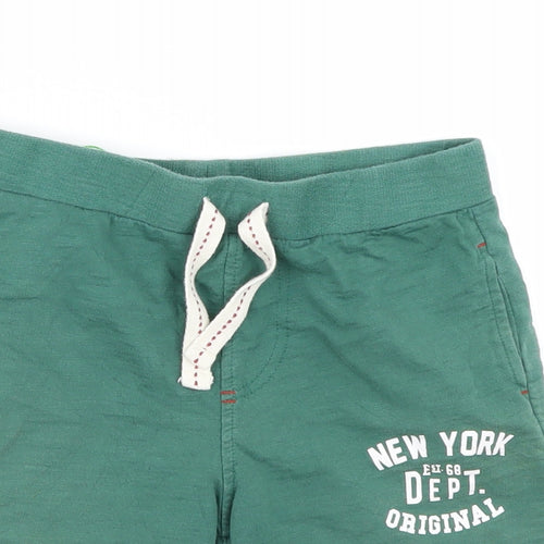 M&Co Boys Green   Sweat Shorts Size 6-7 Years