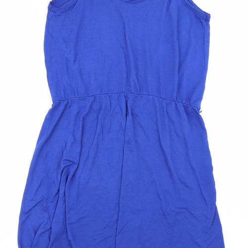 m&s Womens Blue   Skater Dress  Size S